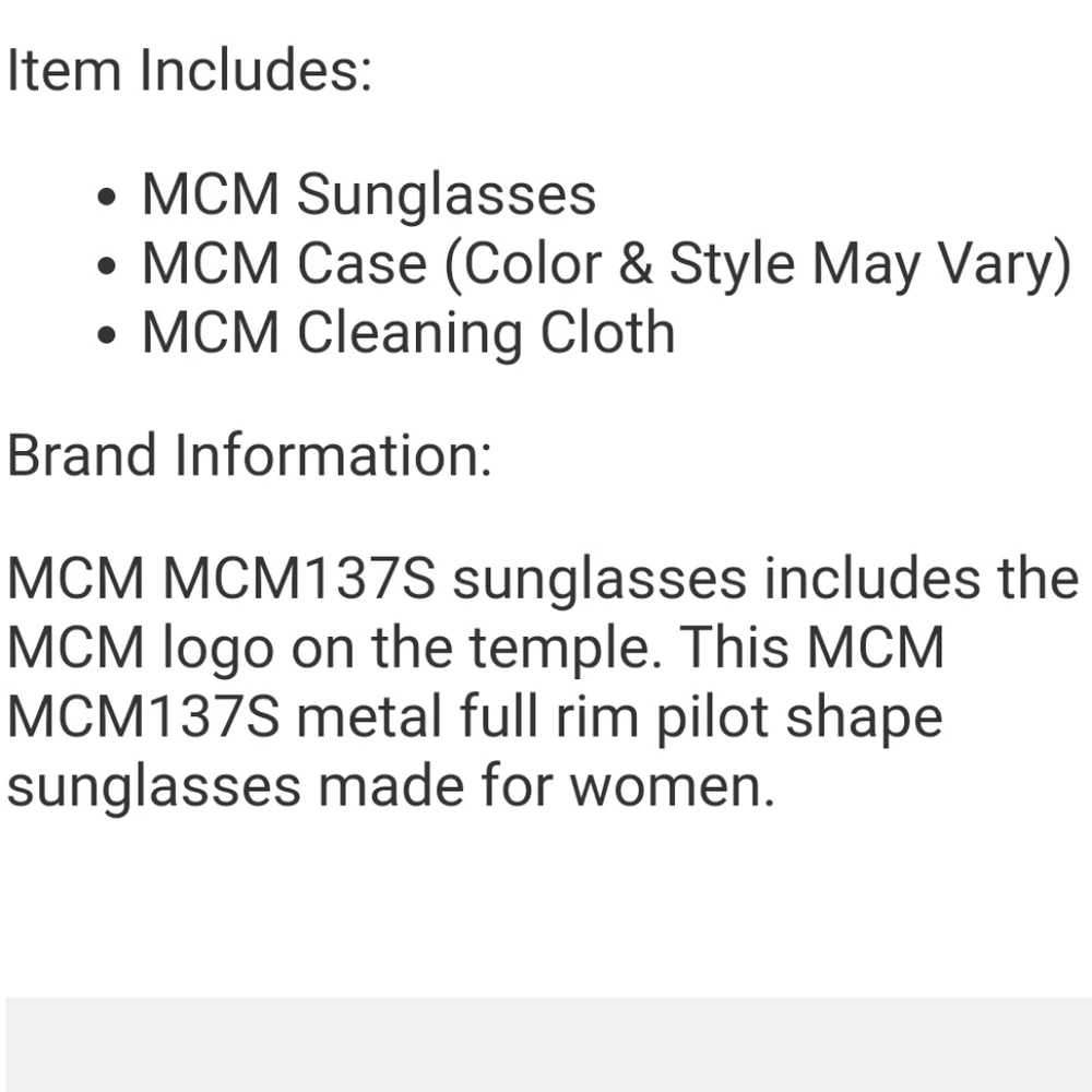 MCM 137S Sunglasses
